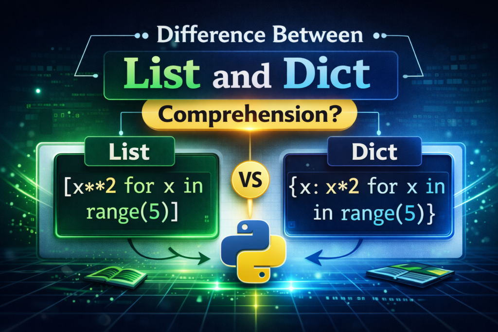 list and dict comprehension